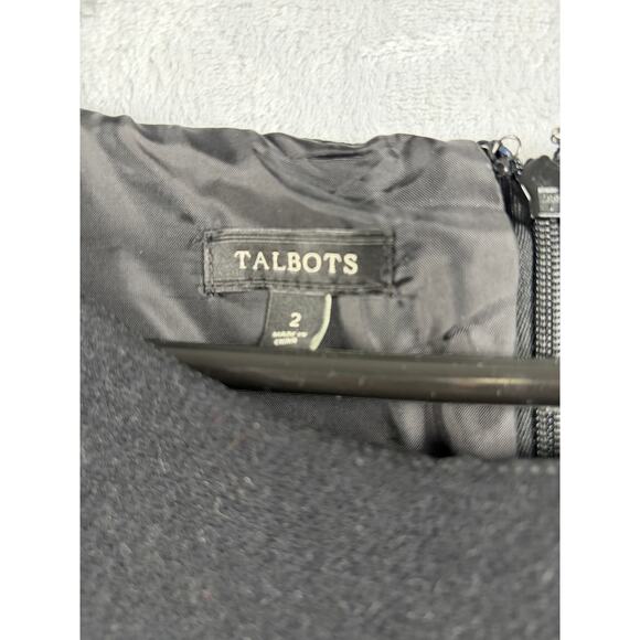 Talbots Wool Blend Houndstooth Sheath Dress | Size 2 | Classic Black & Gray - Picture 4 of 7